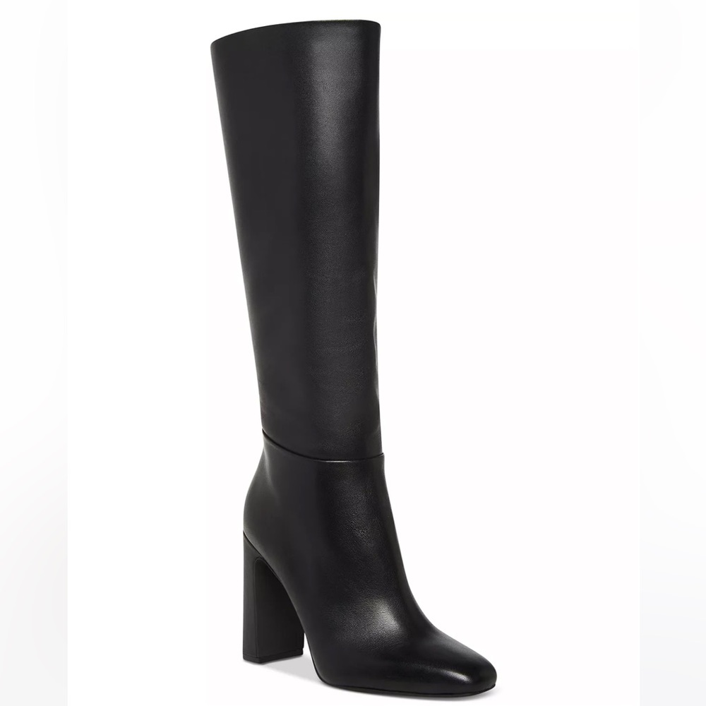 Steve Madden Ally Black Leather knee high boots